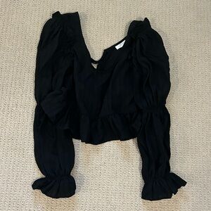 Topshop Long Sleeve Blouse